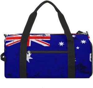 Retro Australia Flag Gym Bag-Workout Organizer with Water Resistant Compartments for Gym Lovers