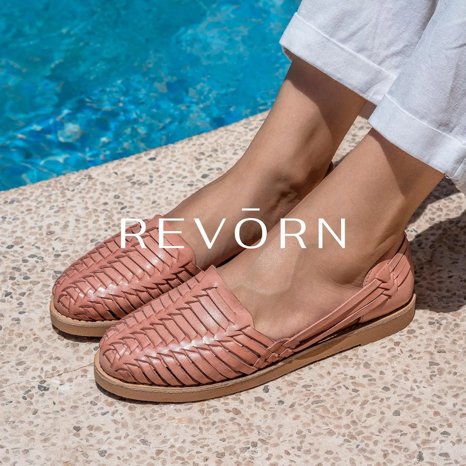 REVORN - SAINT Designer Huarache | Handcrafted Women Sandal | 100% Genuine Leather | Ultra Comfortable Insole | Flexible Sole | Sophisticated Design