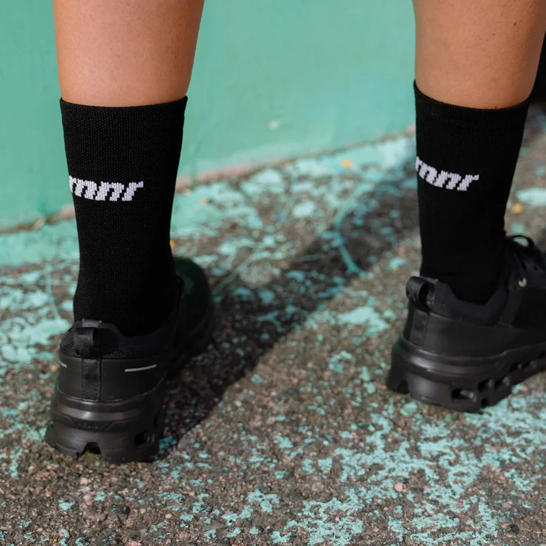 rnnr Marathon Crew Sock - Basic Black