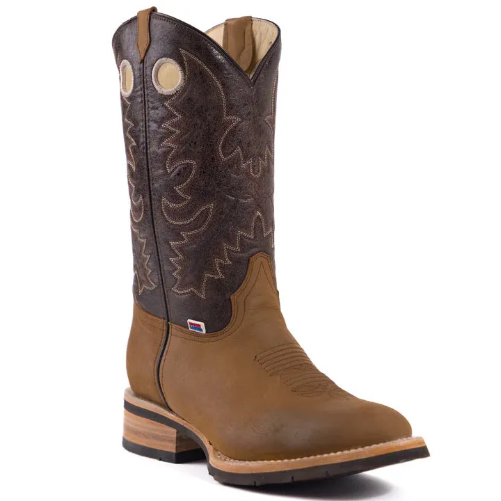 RockinLeather Men's Crazy Horse Western Boot