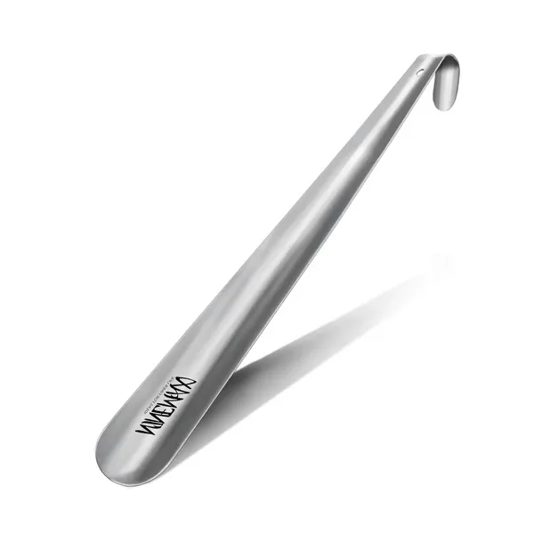 RoyaleGlow Extra Long Metal Shoe Horn – 16.5" Handle for Seniors