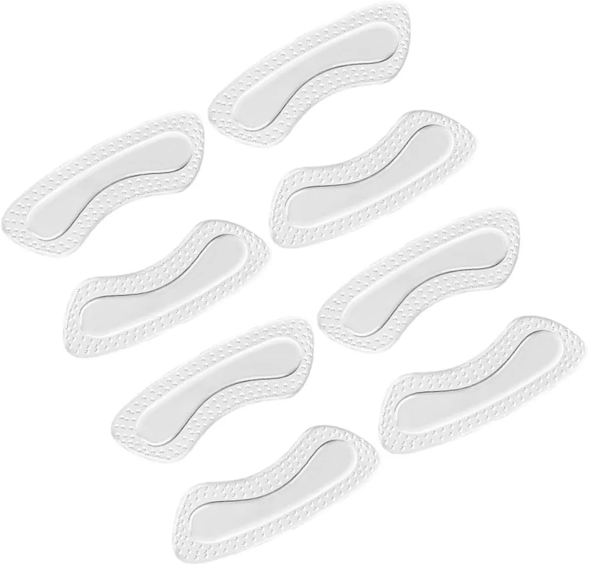 SAFIGLE 4 Pairs Follow up Gel Heel Grips Loose Shoe Heel Grips Gel Transparent
