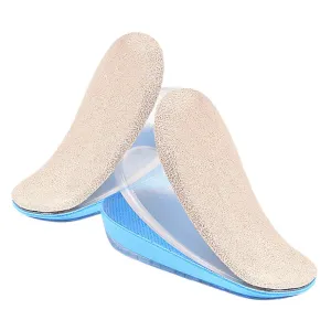 SAFIGLE Adjustable Heel Lift Inserts Men's Height Increasing Insoles Soft Gel Heel Pads Shoe Balancer for Walking Boots Height Increase