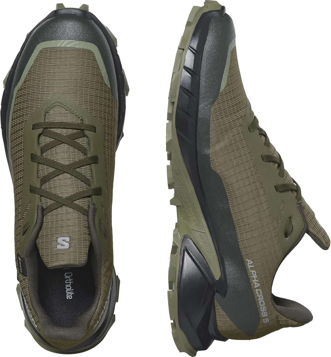 Salomon Men’s Alphacross 5 Gore-Tex, Waterproof Trail Running Shoes