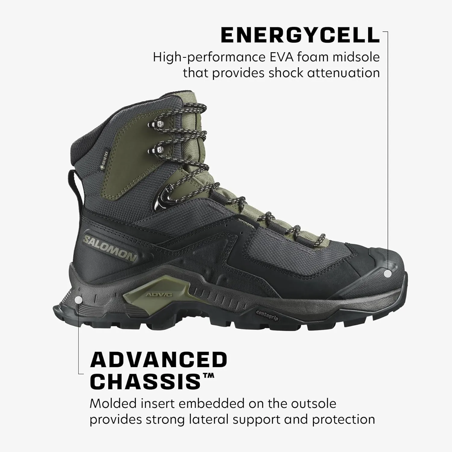 Salomon Men's QUEST ELEMENT GORE-TEX Leather Hiking Boot