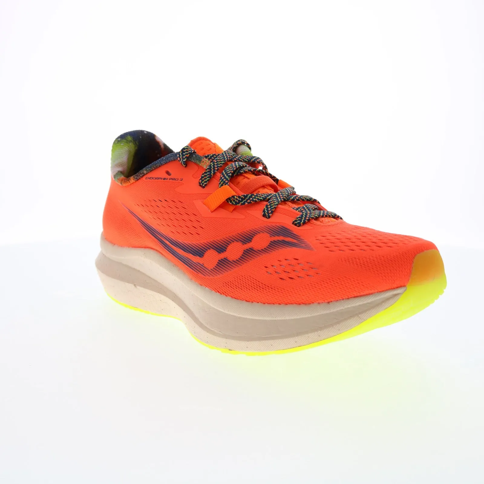 Saucony Endorphin Pro 2 S20687-45 Mens Orange Mesh Athletic Running Shoes