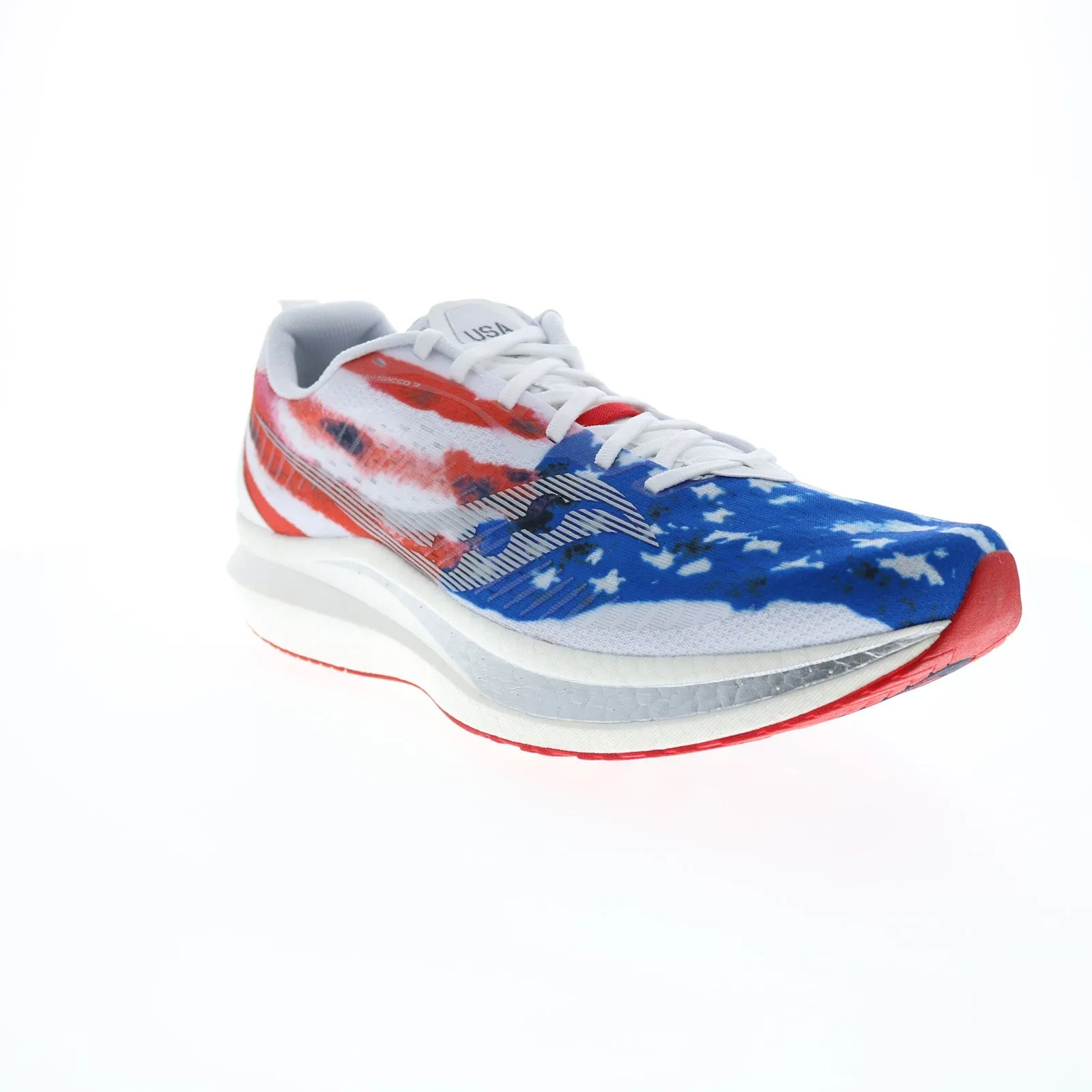 Saucony Endorphin Speed 2 S20688-76 Mens Blue Mesh Athletic Running Shoes