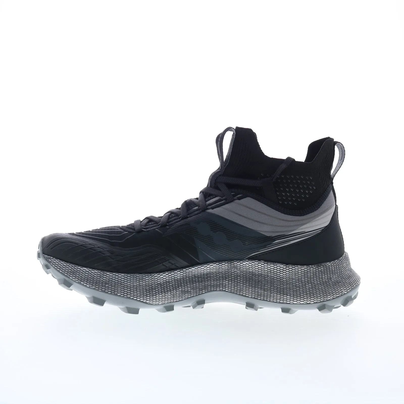 Saucony Endorphin Trail Mid Runshield Mens Black Athletic Hiking Shoes