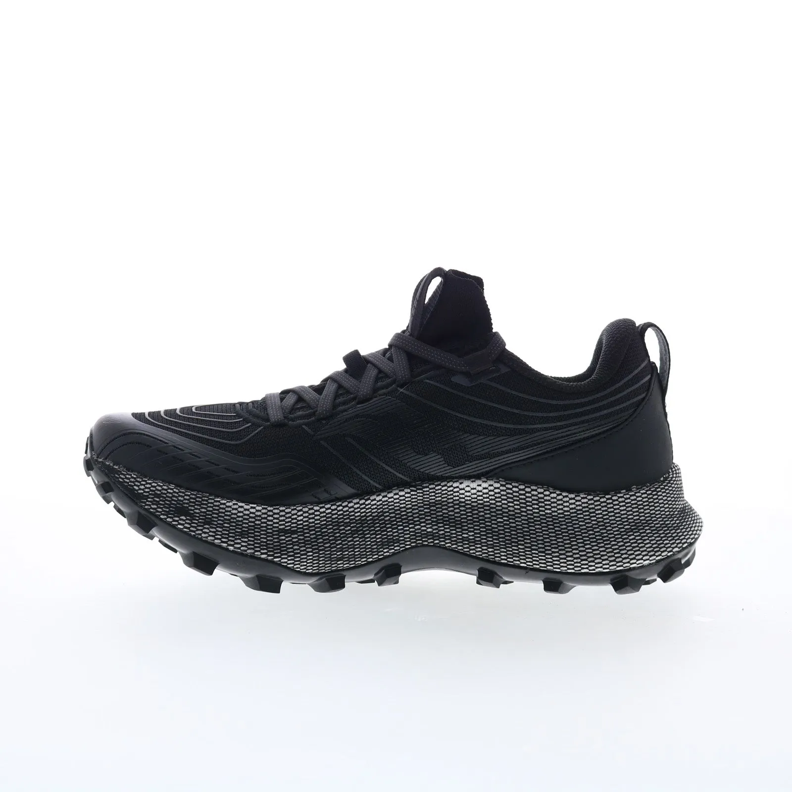 Saucony Endorphin Trail S10647-10 Womens Black Canvas Athletic Hiking Shoes