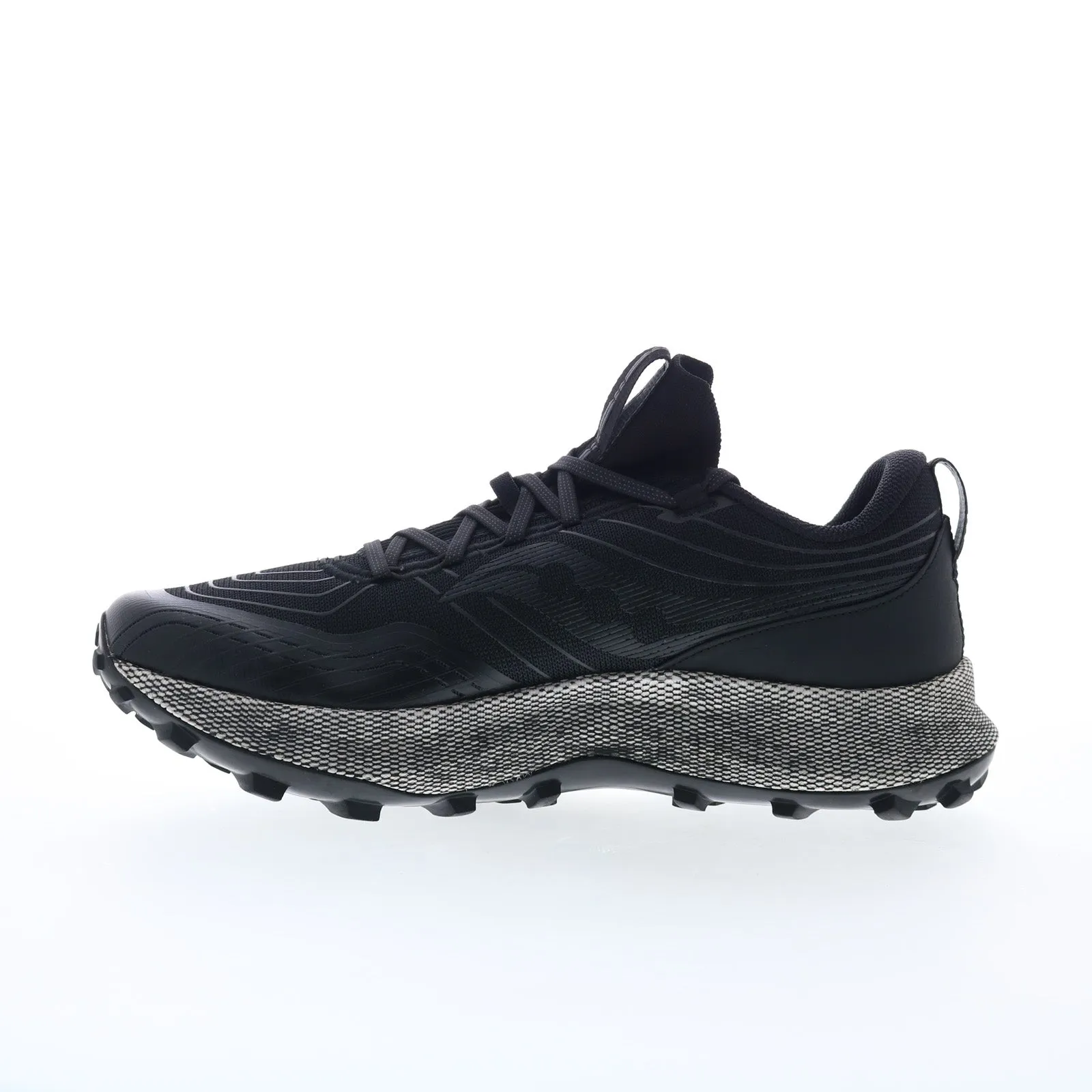 Saucony Endorphin Trail S20647-10 Mens Black Canvas Athletic Hiking Shoes