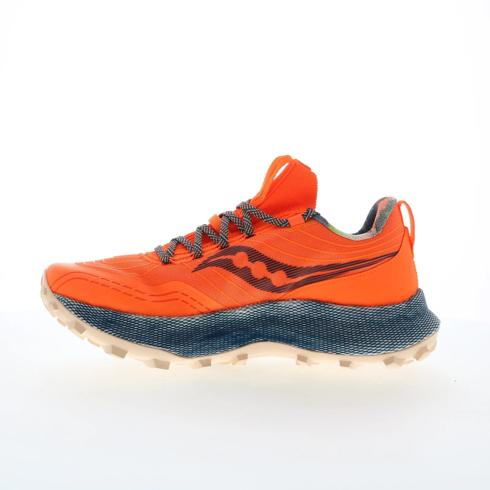 Saucony Endorphin Trail S20647-65 Mens Orange Canvas Athletic Hiking Shoes