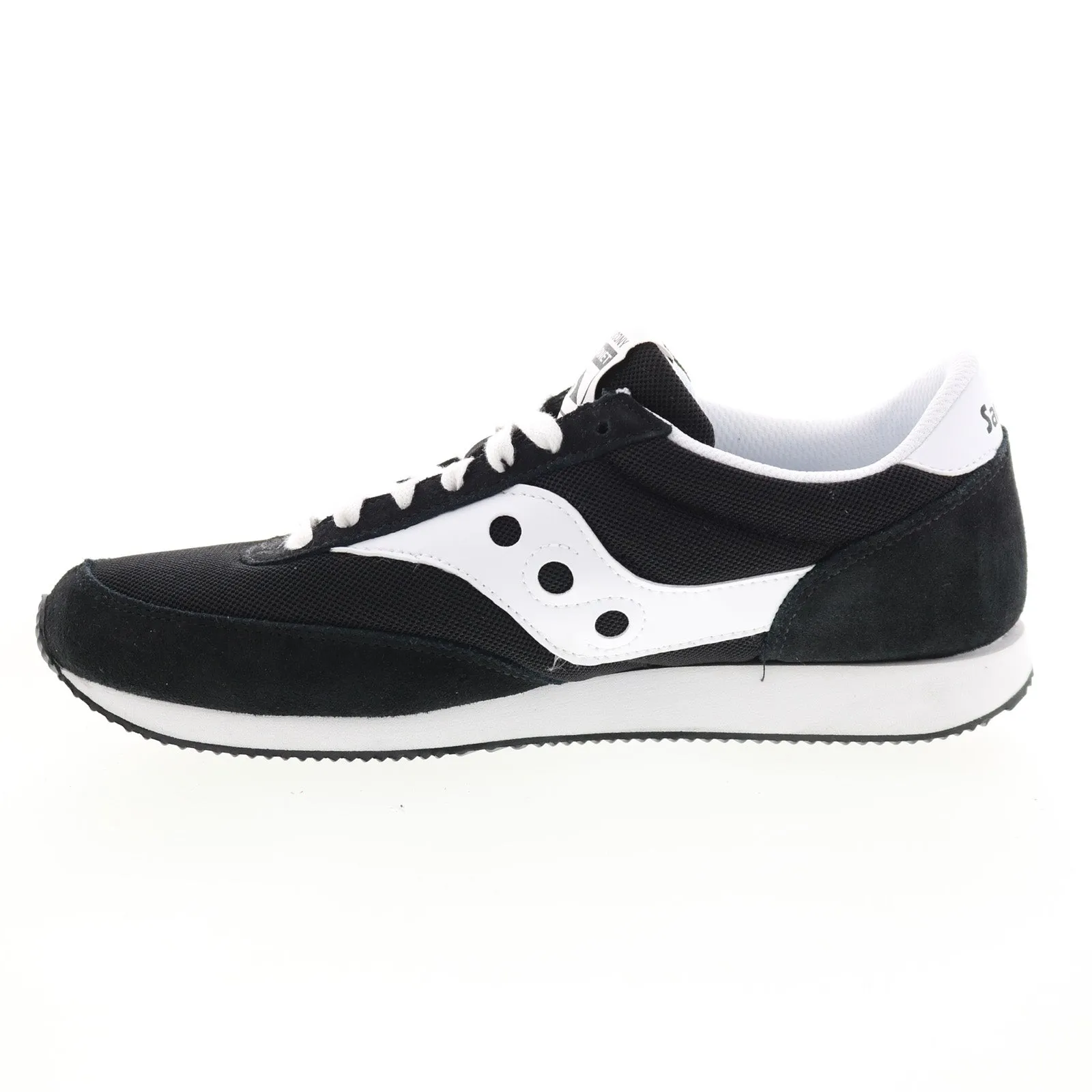 Saucony Hornet S70538-1 Mens Black Suede Lace Up Lifestyle Sneakers Shoes