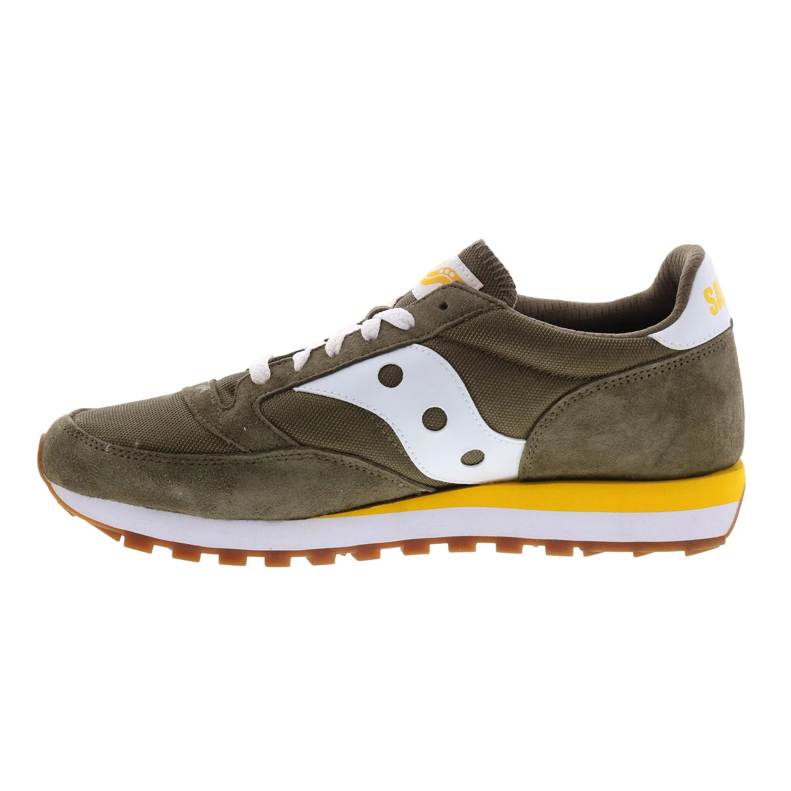 Saucony Jazz 81 S70539-23 Mens Green Suede Lifestyle Sneakers Shoes
