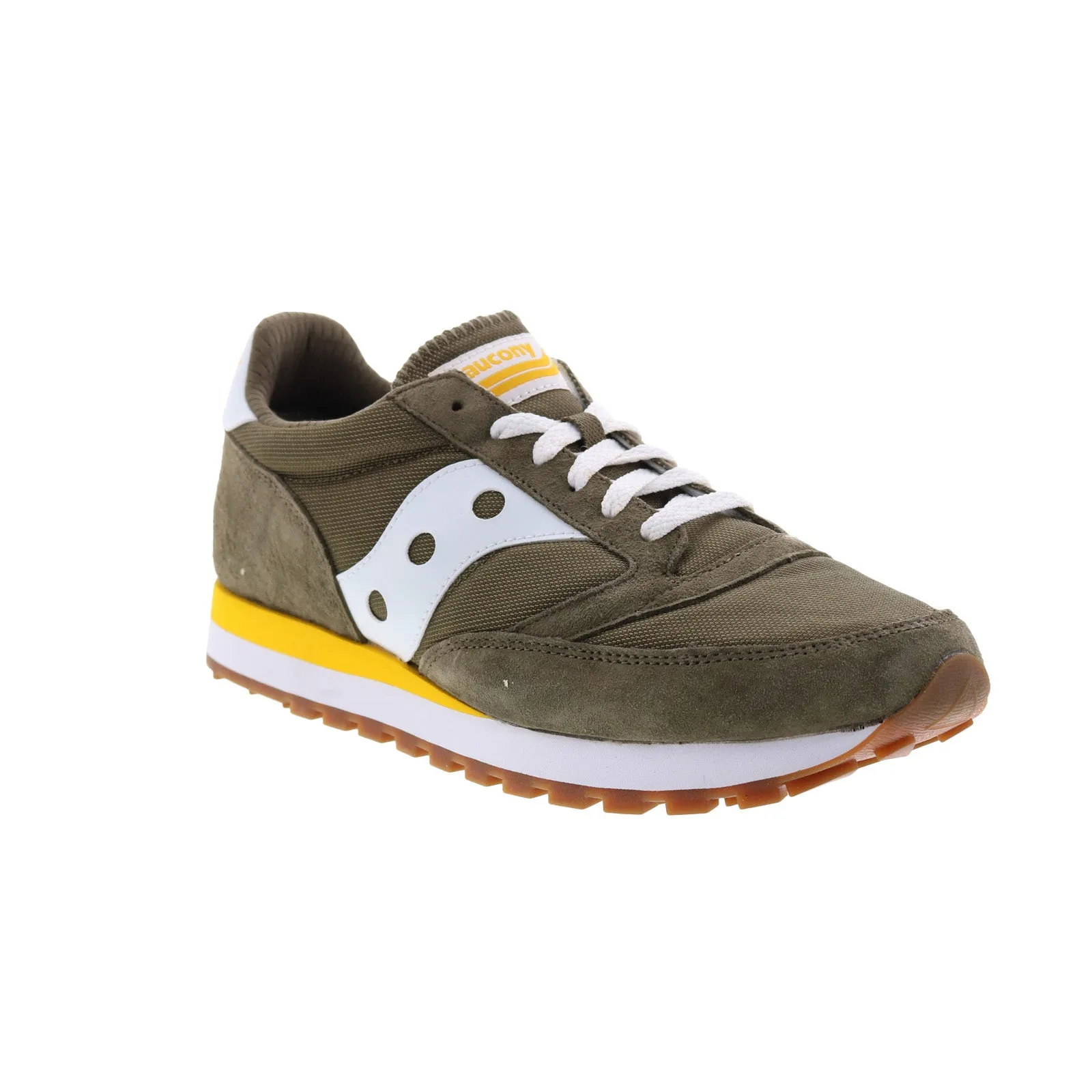 Saucony Jazz 81 S70539-23 Mens Green Suede Lifestyle Sneakers Shoes