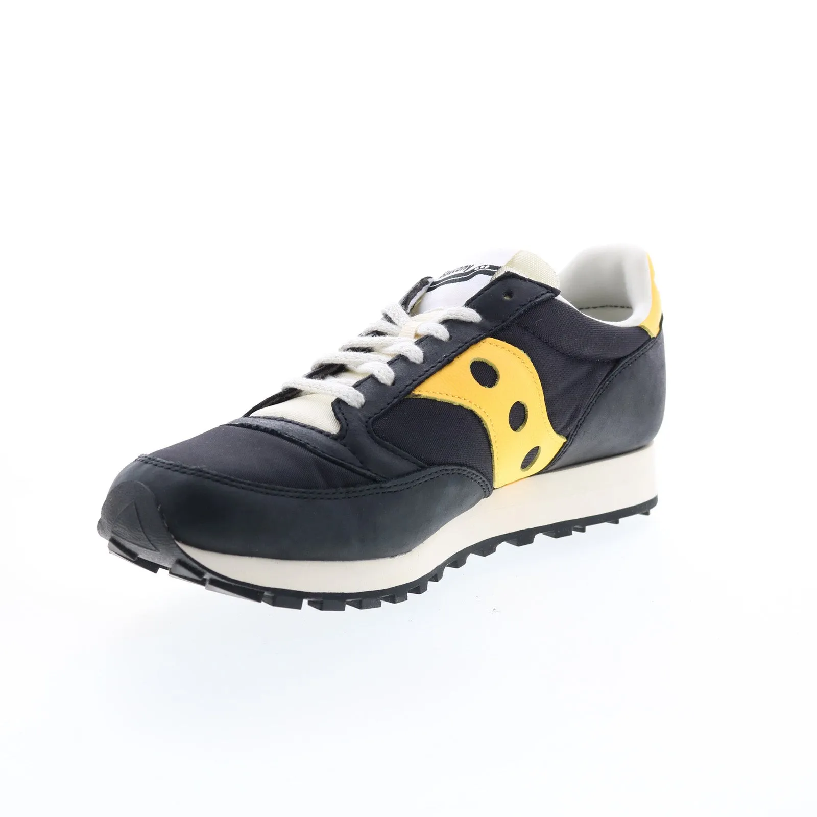 Saucony Jazz 81 S70563-1 Mens Black Leather Lifestyle Sneakers Shoes