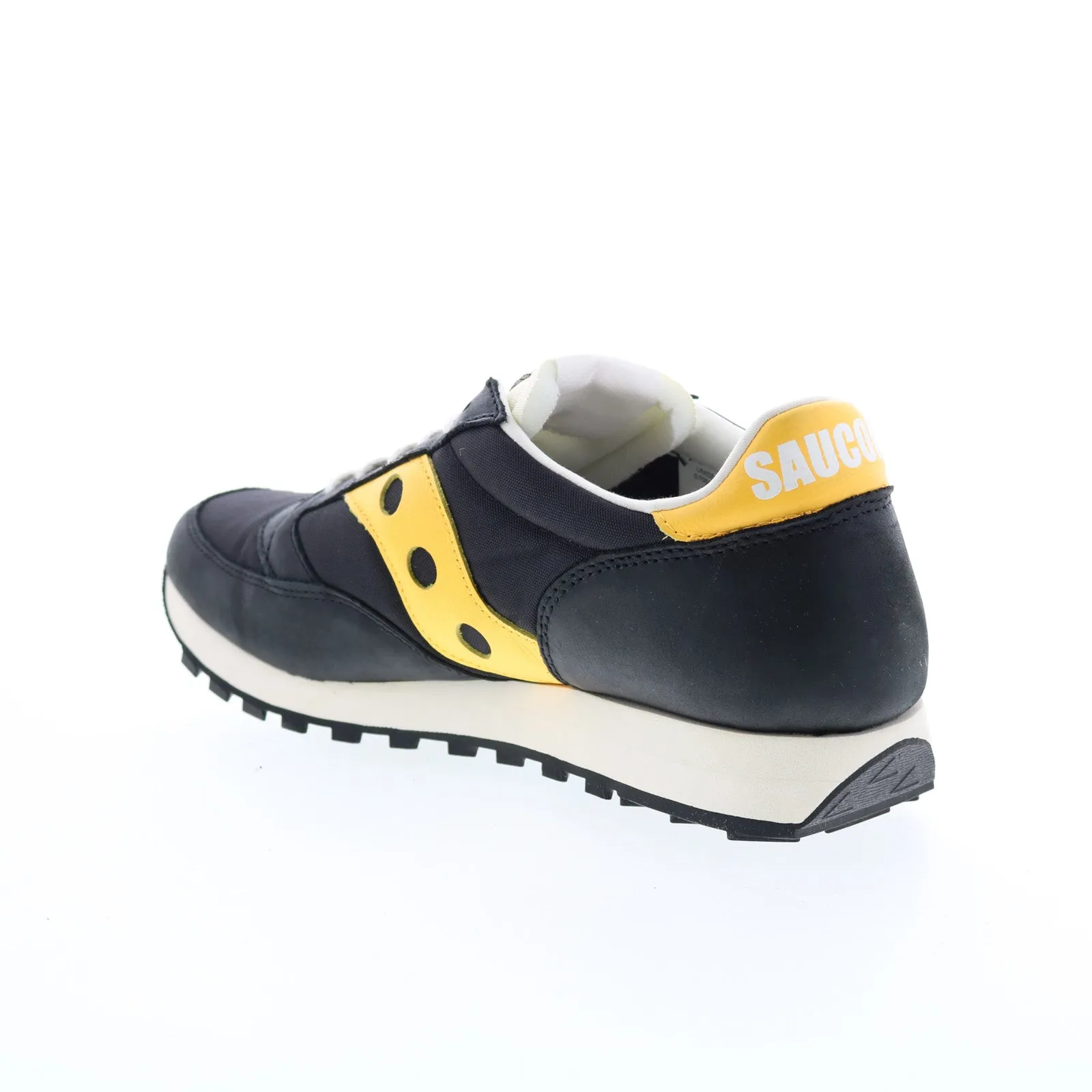 Saucony Jazz 81 S70563-1 Mens Black Leather Lifestyle Sneakers Shoes