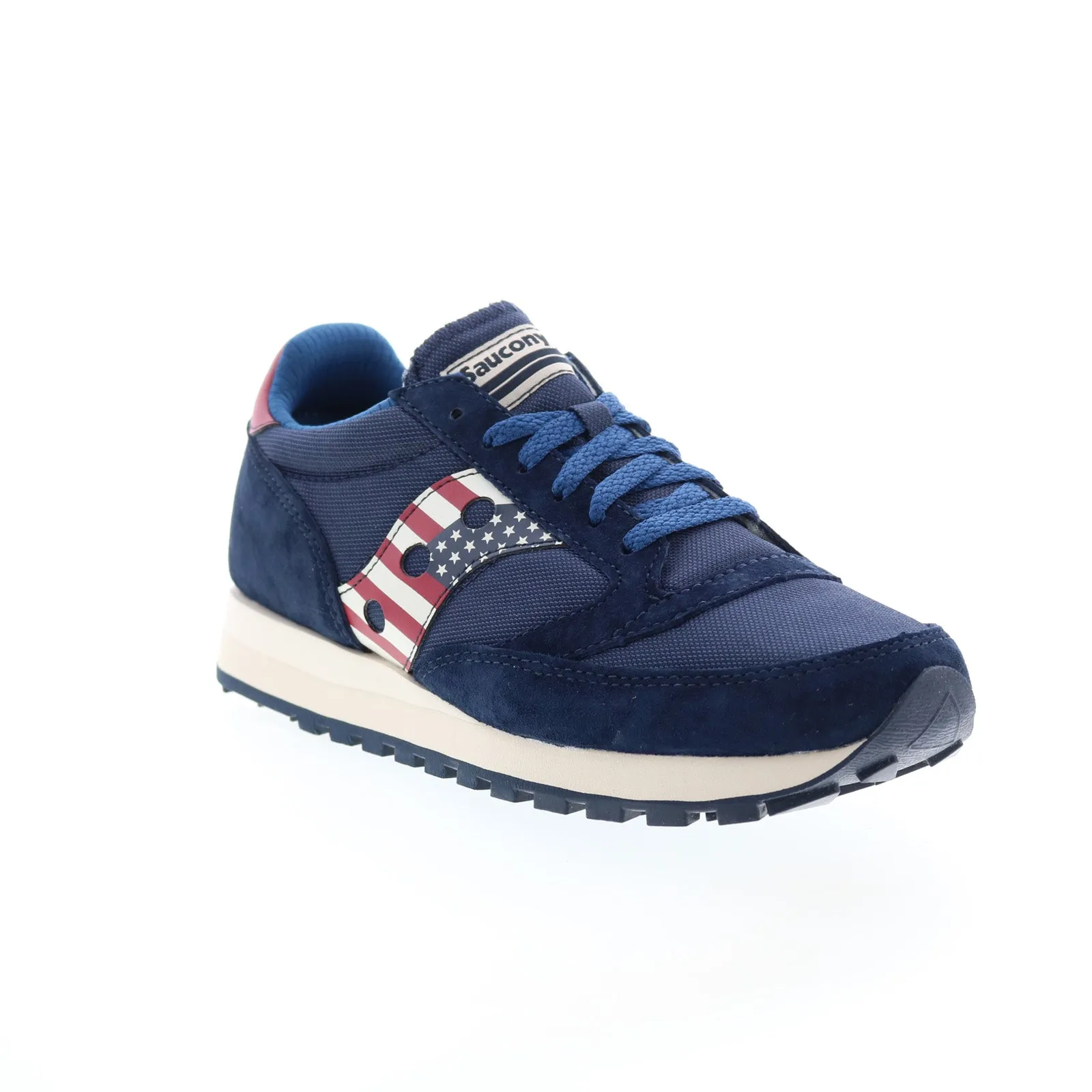 Saucony Jazz 81 USA S70613-76 Mens Blue Suede Lifestyle Sneakers Shoes