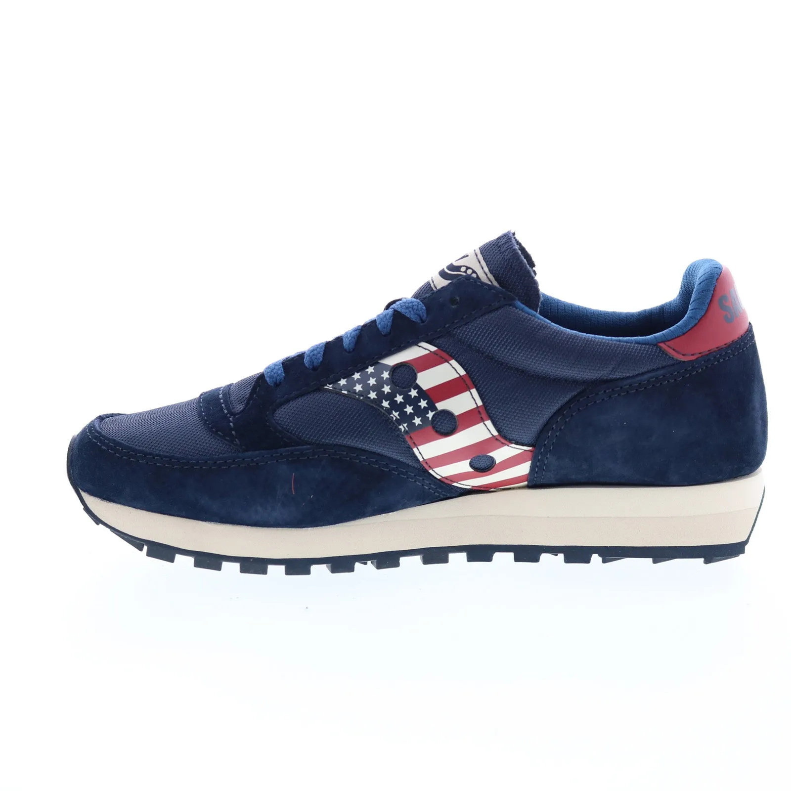 Saucony Jazz 81 USA S70613-76 Mens Blue Suede Lifestyle Sneakers Shoes