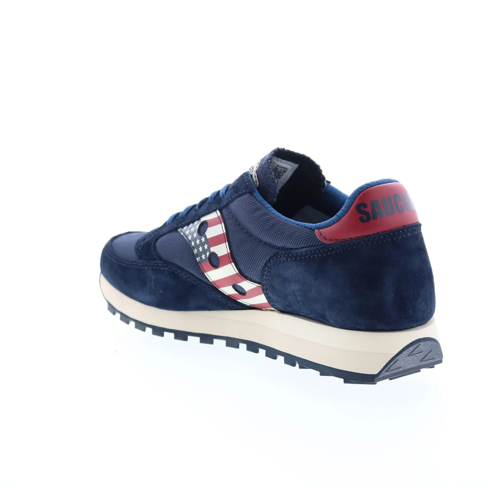 Saucony Jazz 81 USA S70613-76 Mens Blue Suede Lifestyle Sneakers Shoes