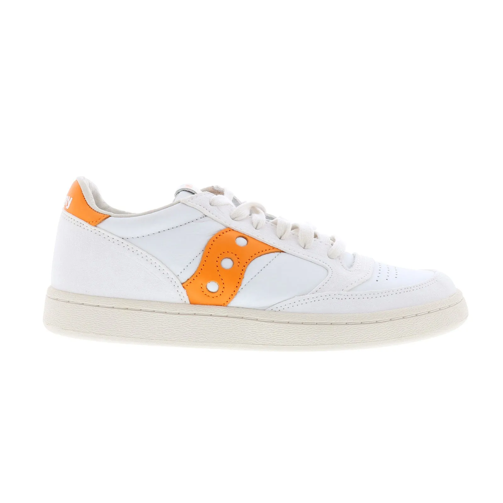 Saucony Jazz Court Low S70671-5 Mens White Suede Lifestyle Sneakers Shoes