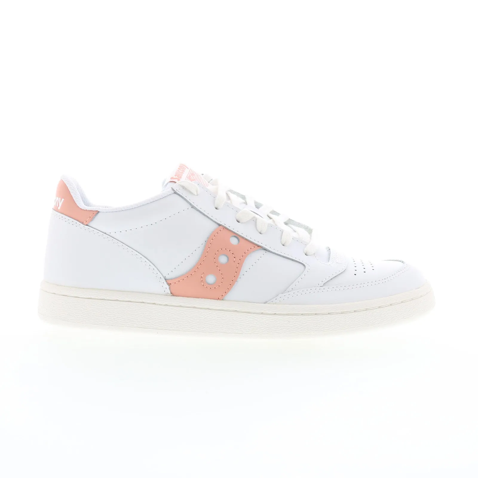 Saucony Jazz Court S60759-8 Womens White Leather Lifestyle Sneakers Shoes