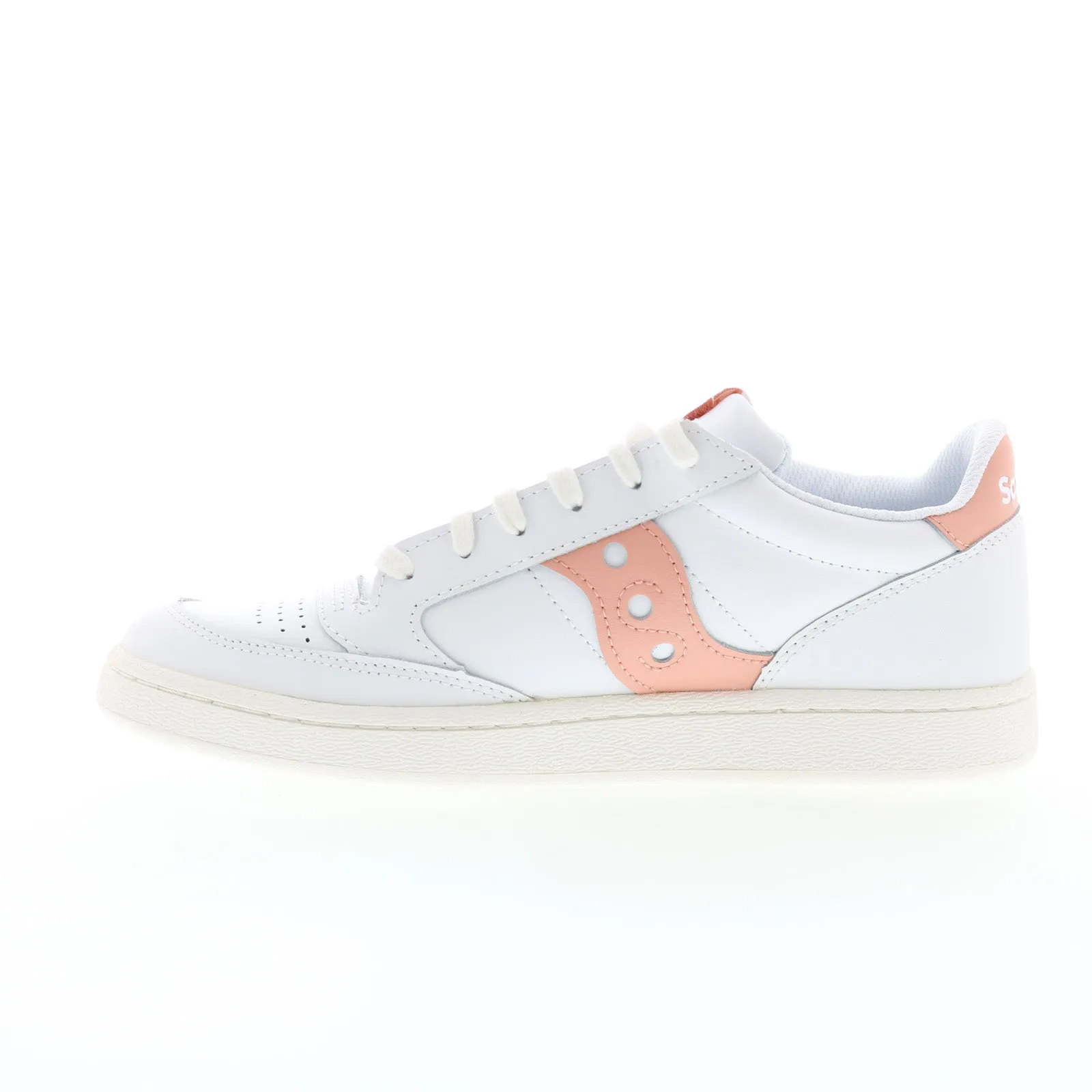 Saucony Jazz Court S60759-8 Womens White Leather Lifestyle Sneakers Shoes