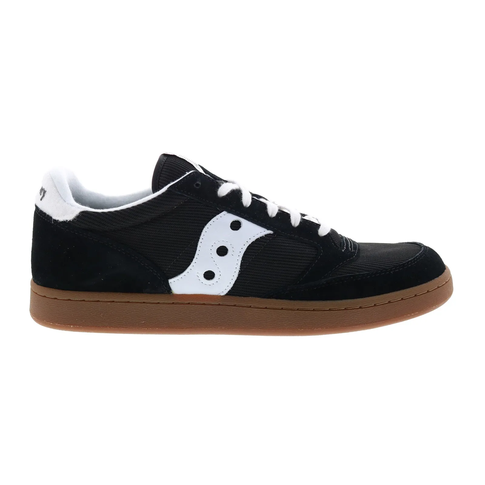 Saucony Jazz Court S70555-11 Mens Black Suede Lifestyle Sneakers Shoes