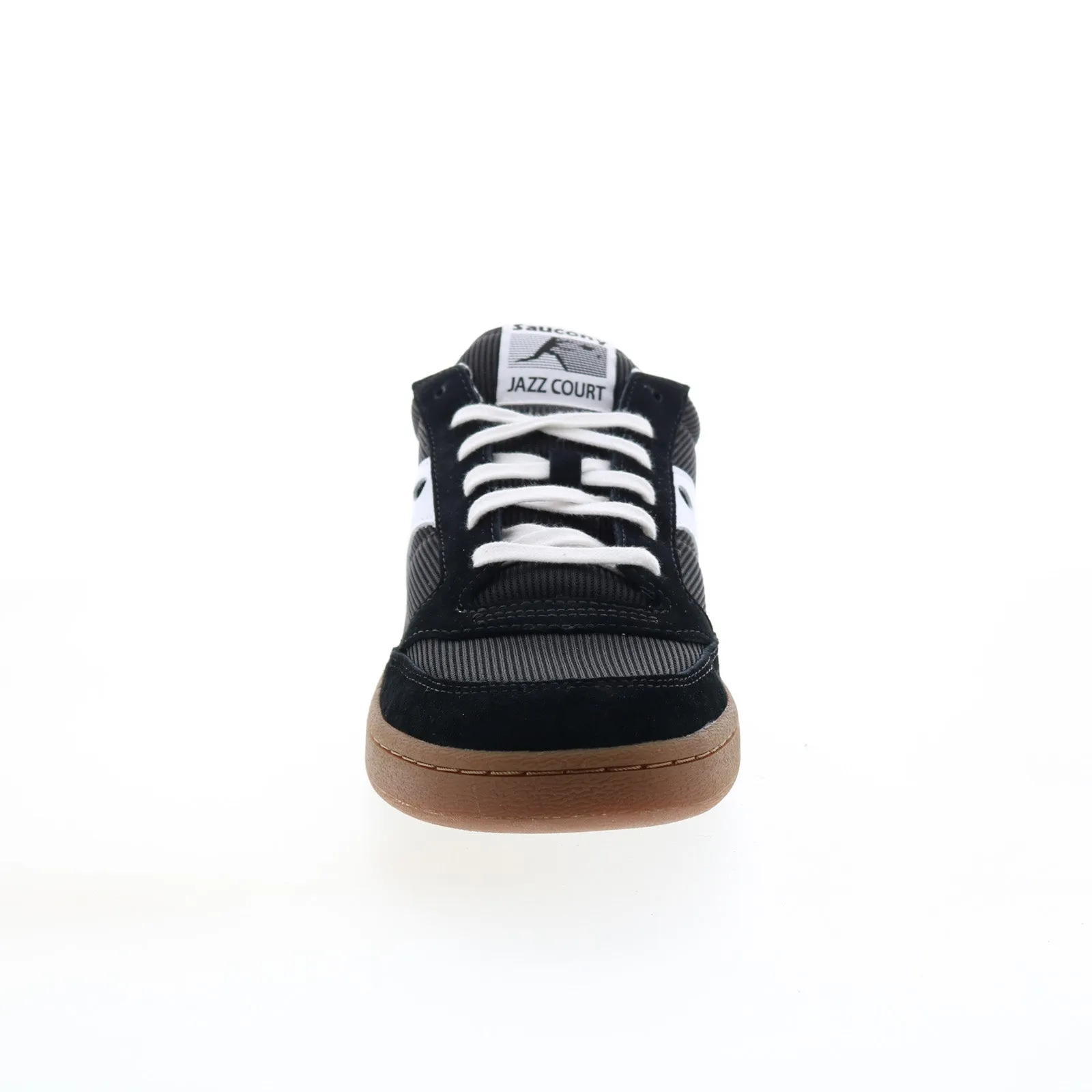 Saucony Jazz Court S70555-11 Mens Black Suede Lifestyle Sneakers Shoes
