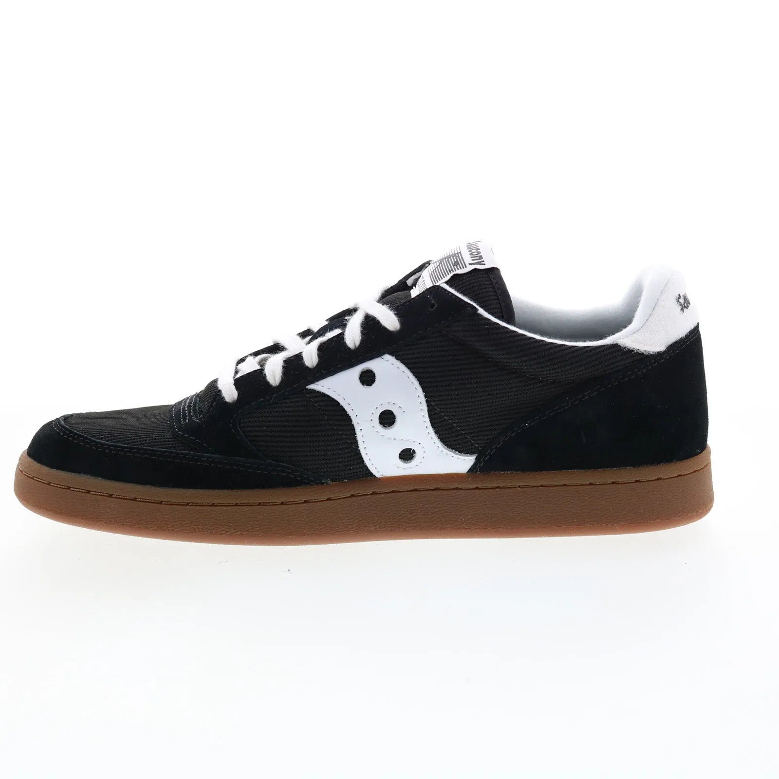 Saucony Jazz Court S70555-11 Mens Black Suede Lifestyle Sneakers Shoes
