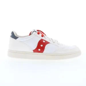 Saucony Jazz Court S70671-4 Mens White Suede Lifestyle Sneakers Shoes