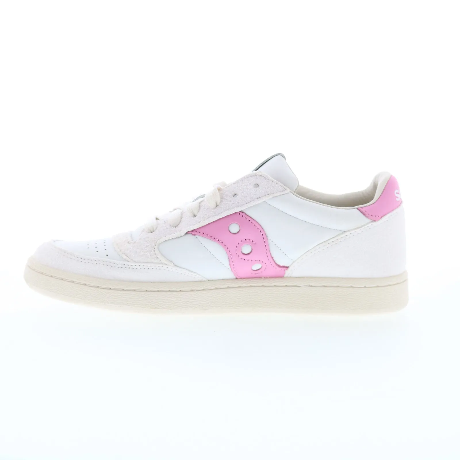 Saucony Jazz Court S70671-7 Mens White Suede Lifestyle Sneakers Shoes