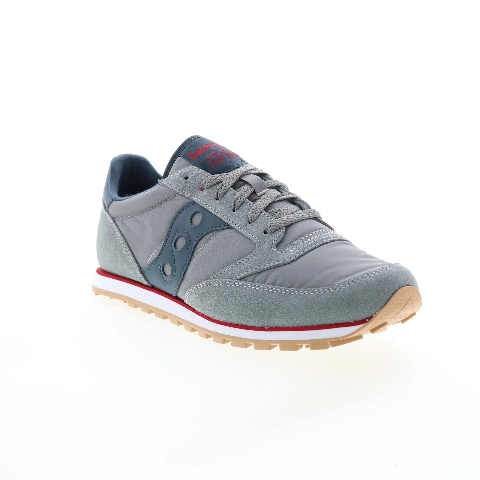 Saucony Jazz Lowpro 2866-133 Mens Gray Suede Lifestyle Sneakers Shoes