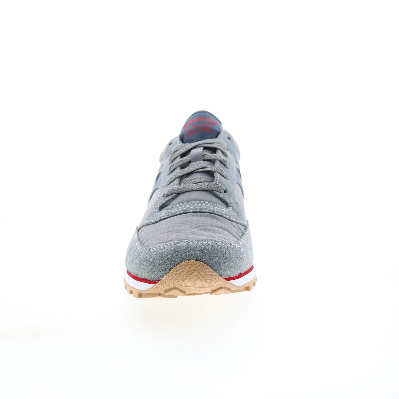 Saucony Jazz Lowpro 2866-133 Mens Gray Suede Lifestyle Sneakers Shoes