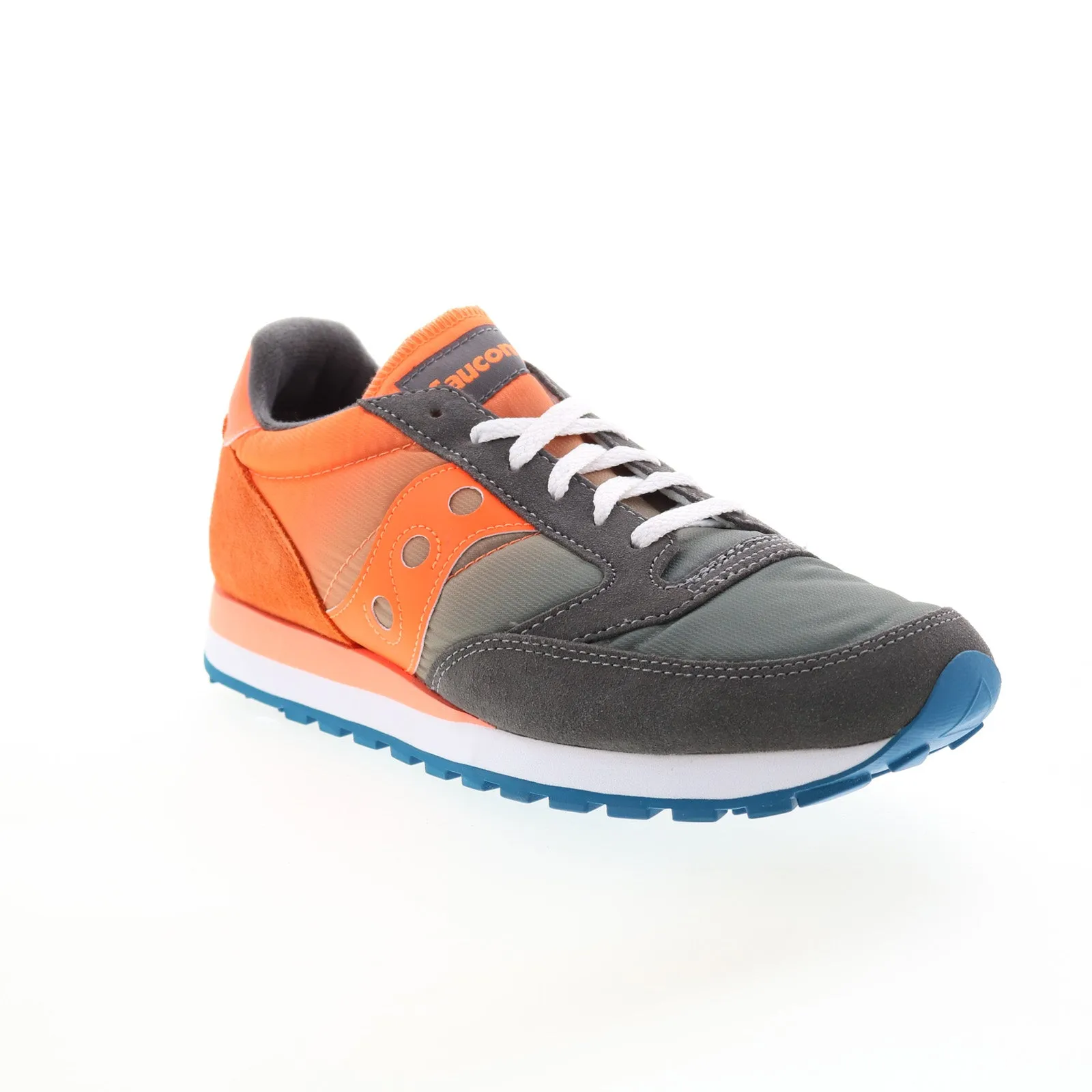 Saucony Jazz Original Vintage S70485-5 Mens Gray Suede Lifestyle Sneakers Shoes