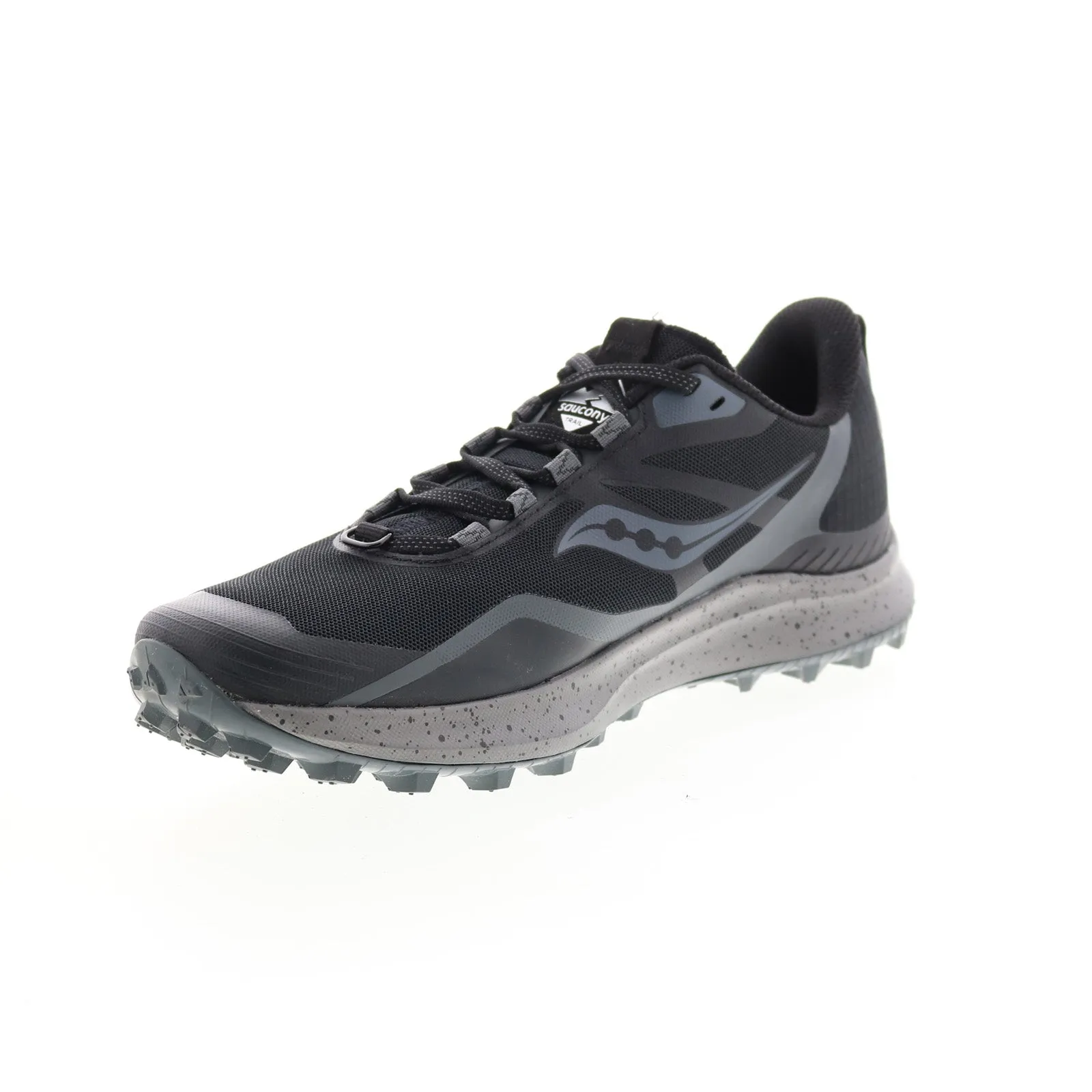 Saucony Peregrine 12 Trail Running S20737-05 Mens Black Athletic Hiking Shoes