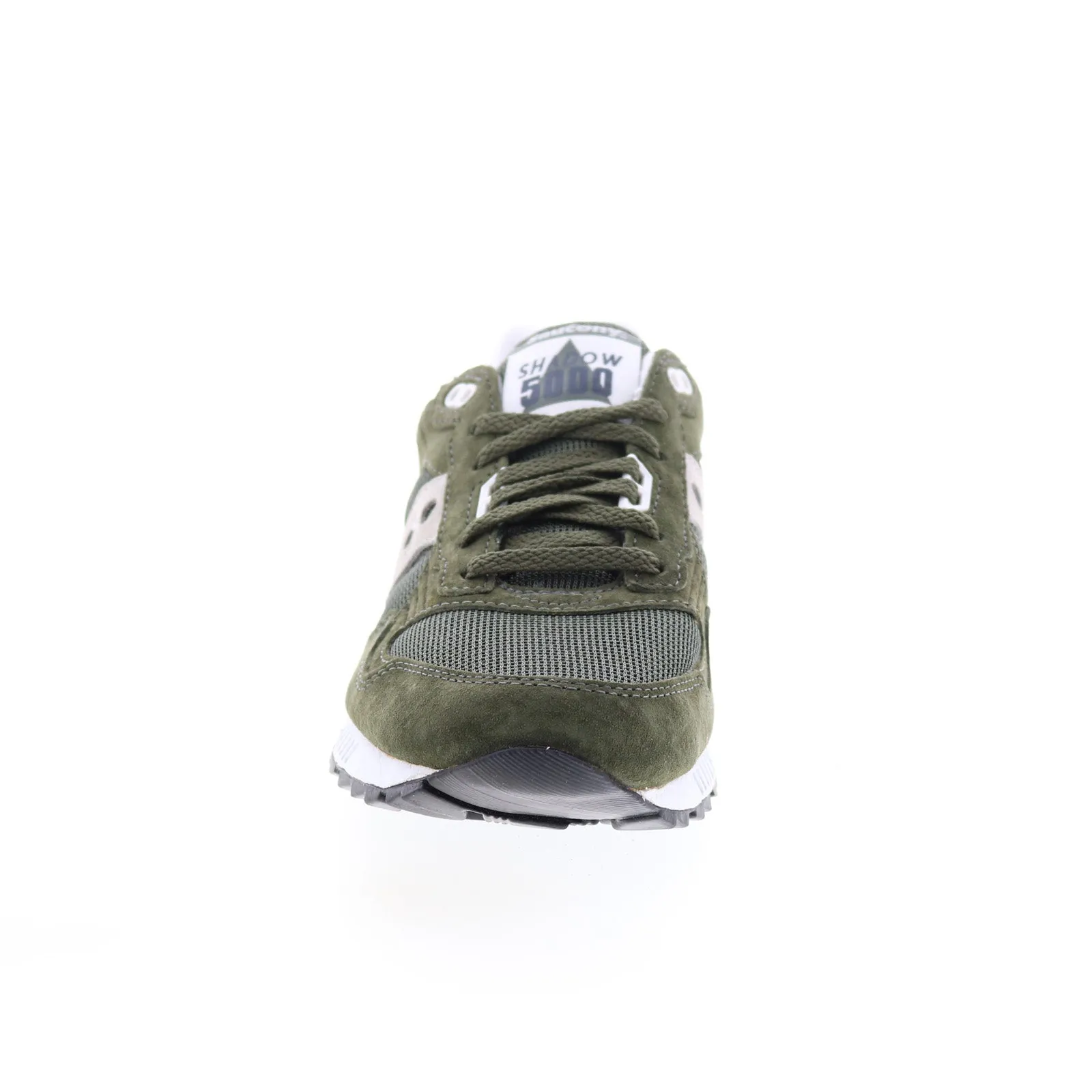 Saucony Shadow 5000 S70665-3 Mens Green Suede Lifestyle Sneakers Shoes