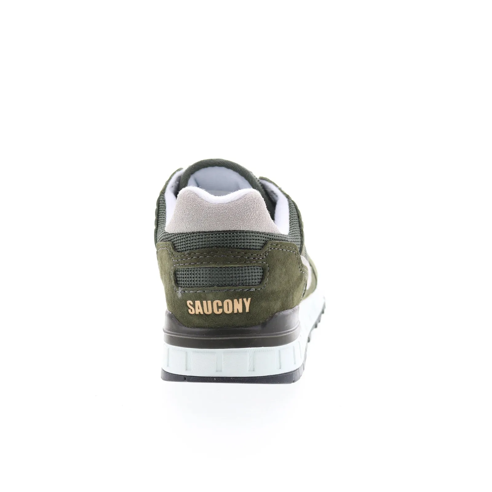 Saucony Shadow 5000 S70665-3 Mens Green Suede Lifestyle Sneakers Shoes