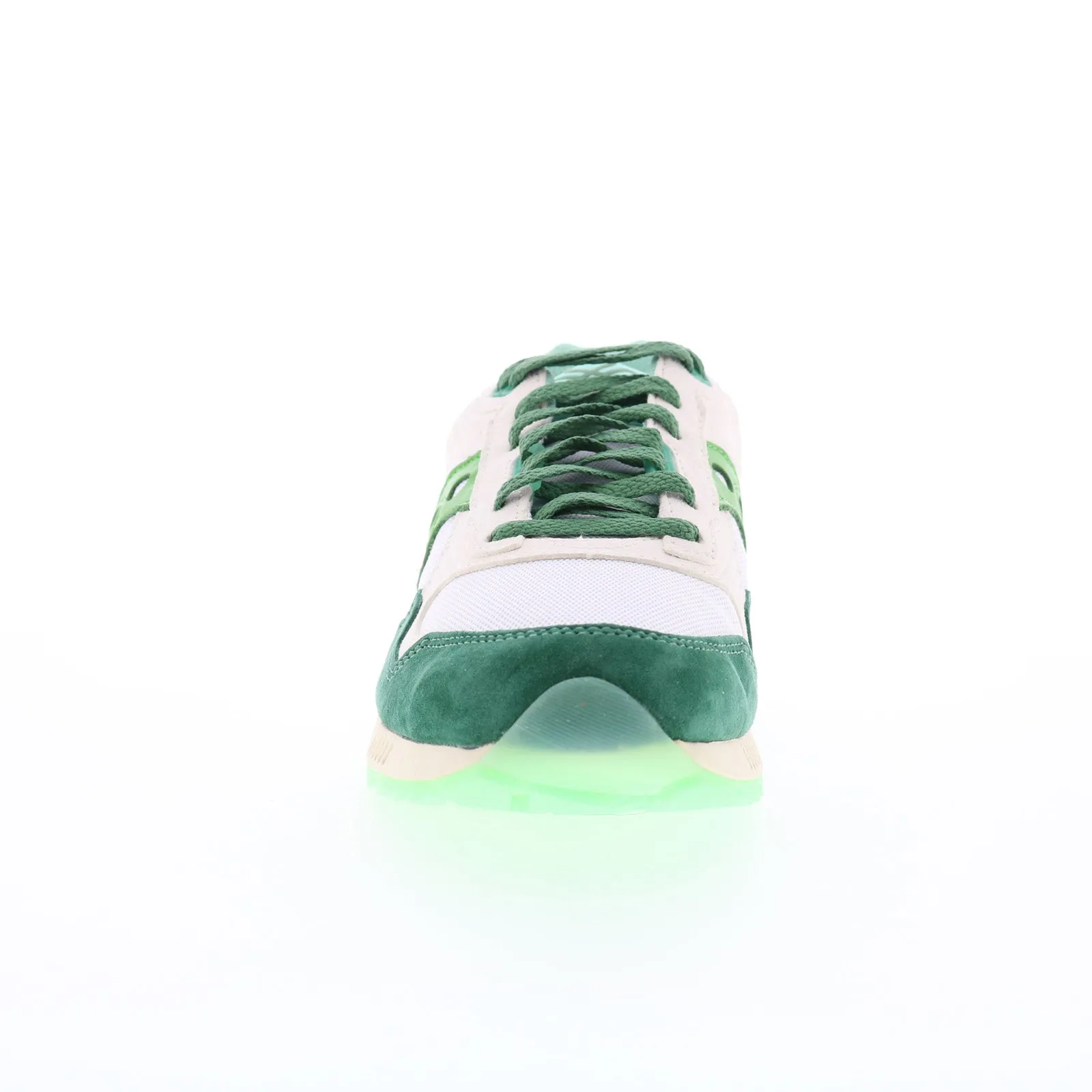Saucony Shadow 5000 S70769-1 Mens Green Suede Lifestyle Sneakers Shoes