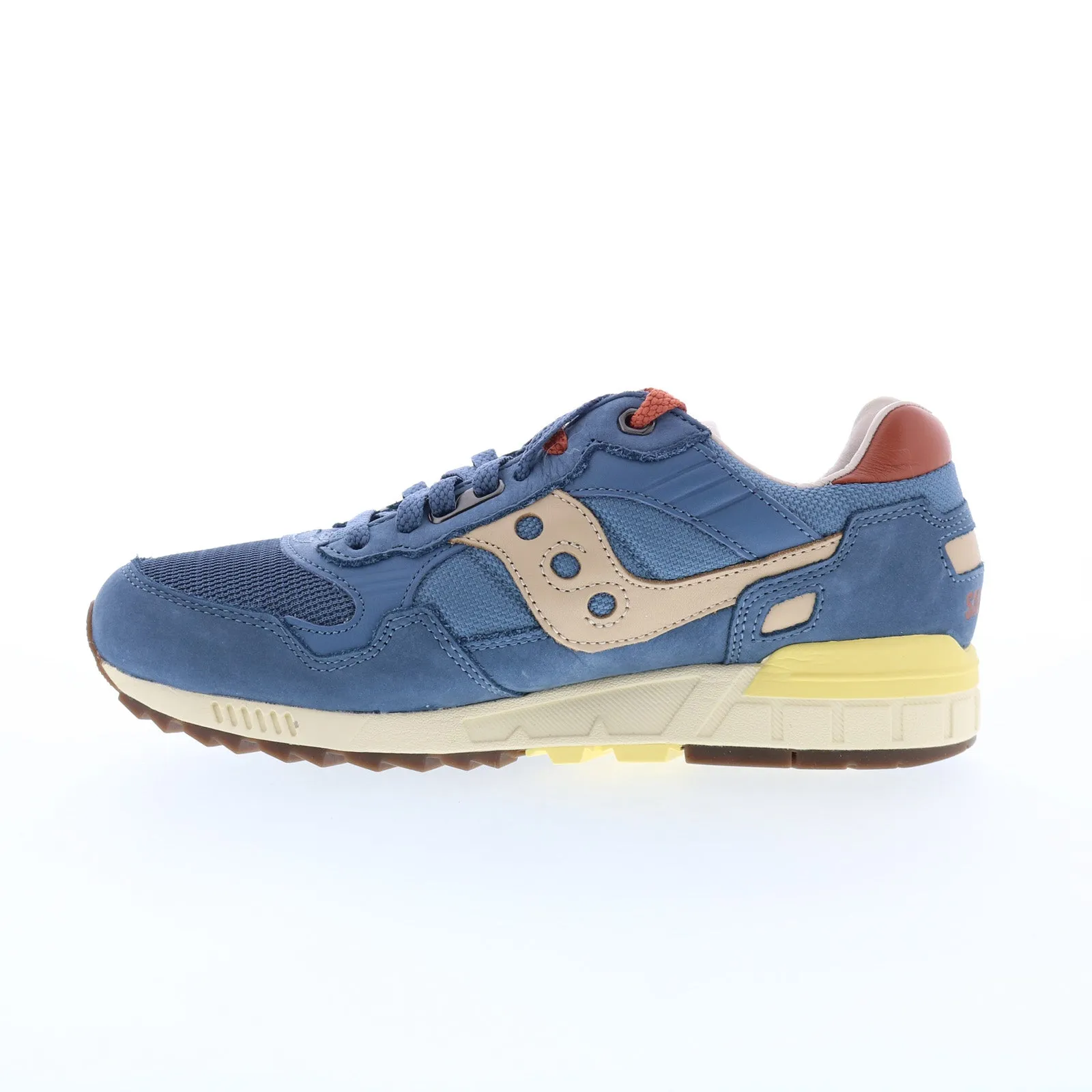 Saucony Shadow 5000 S70776-1 Mens Blue Suede Lifestyle Sneakers Shoes