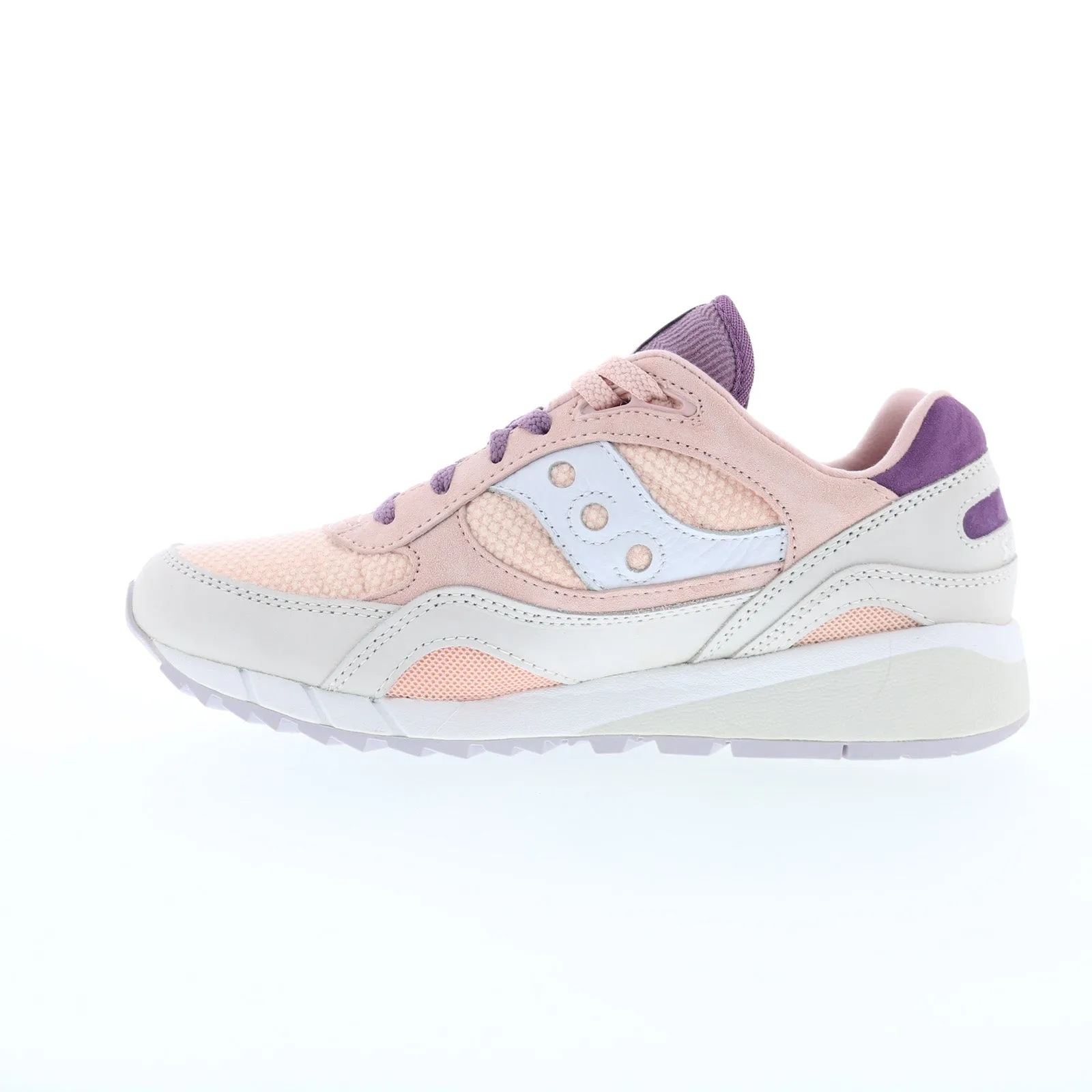 Saucony Shadow 6000 S60722-1 Womens Pink Nubuck Lifestyle Sneakers Shoes