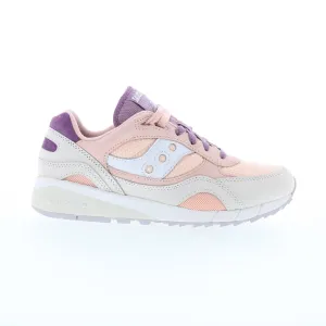 Saucony Shadow 6000 S60722-1 Womens Pink Nubuck Lifestyle Sneakers Shoes