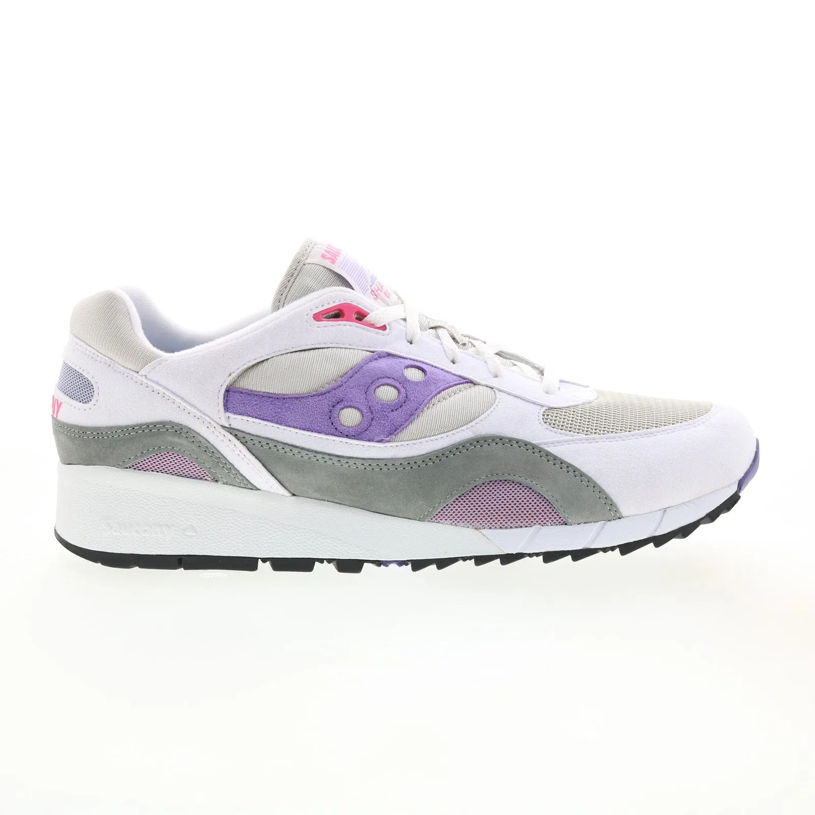 Saucony Shadow 6000 S70441-2 Mens White Synthetic Lifestyle Sneakers Shoes