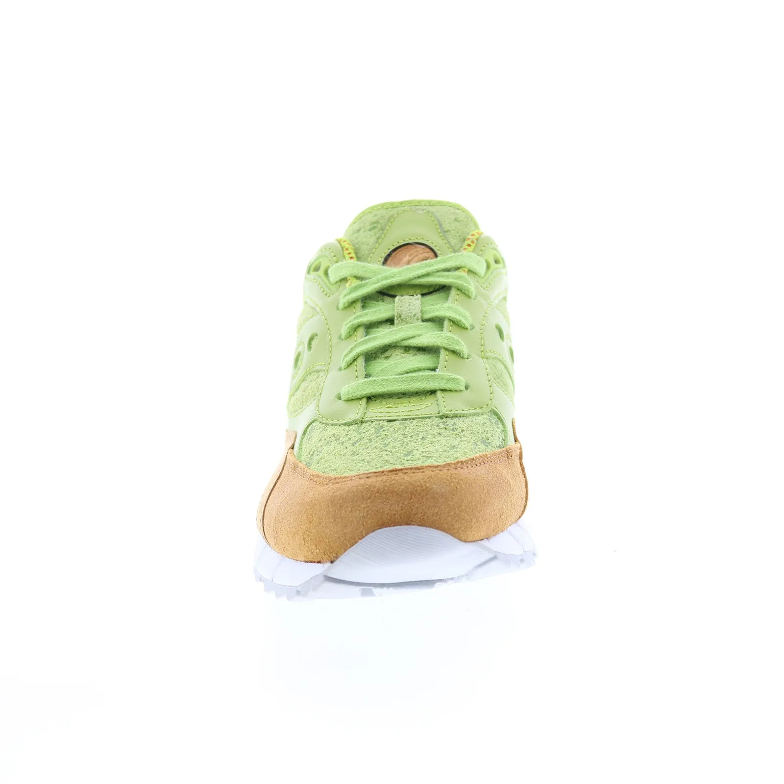 Saucony Shadow 6000 S70447-1 Mens Green Suede Lifestyle Sneakers Shoes