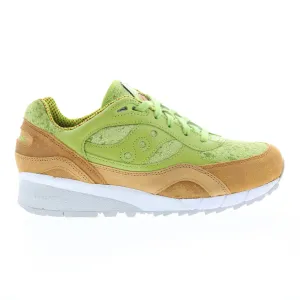Saucony Shadow 6000 S70447-1 Mens Green Suede Lifestyle Sneakers Shoes