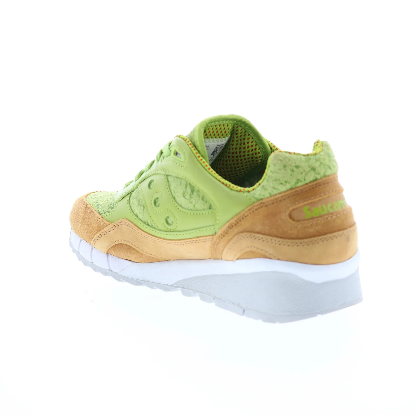 Saucony Shadow 6000 S70447-1 Mens Green Suede Lifestyle Sneakers Shoes