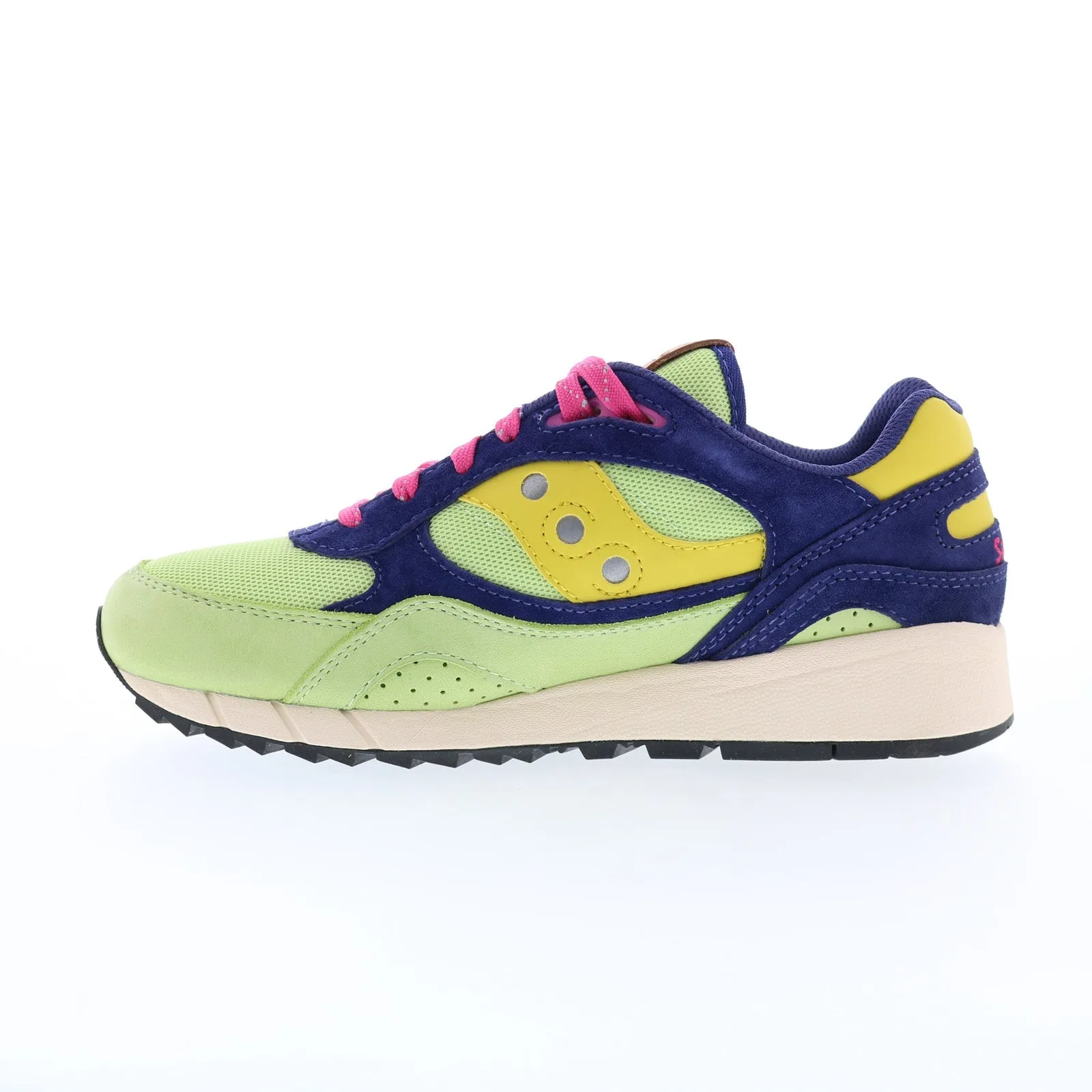 Saucony Shadow 6000 S70741-1 Mens Green Suede Lifestyle Sneakers Shoes