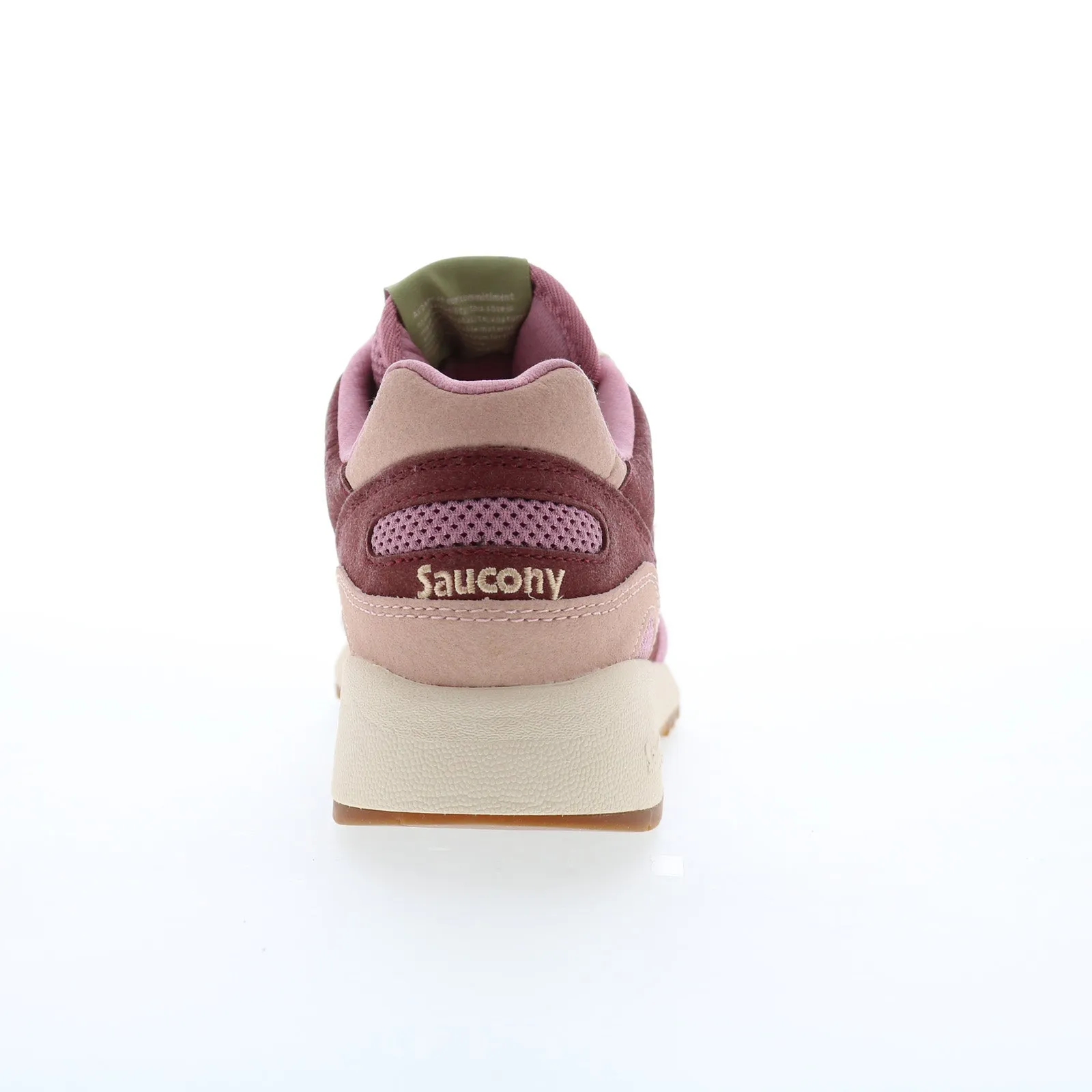 Saucony Shadow 6000 S70747-2 Mens Burgundy Suede Lifestyle Sneakers Shoes