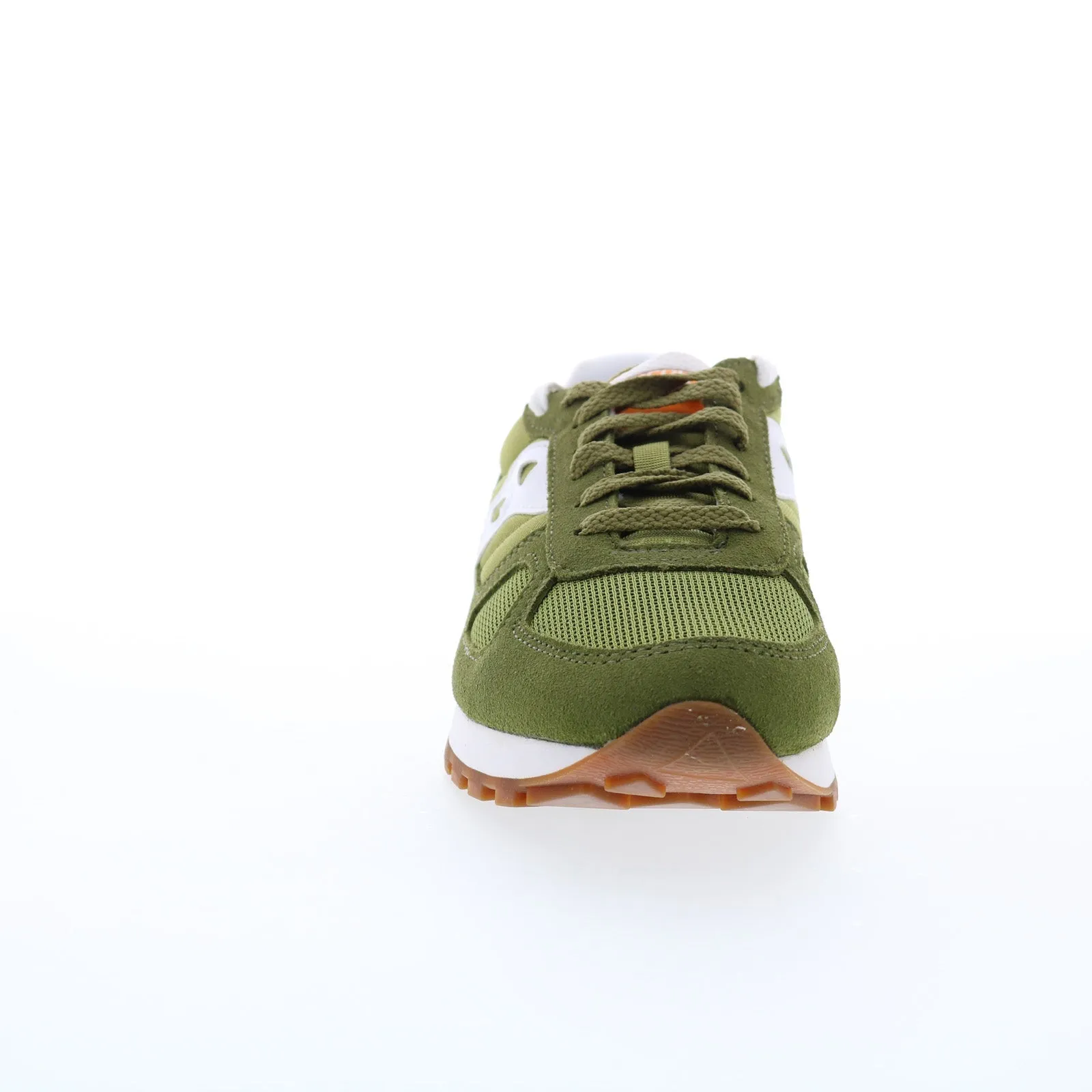 Saucony Shadow Original S2108-852 Mens Green Suede Lifestyle Sneakers Shoes