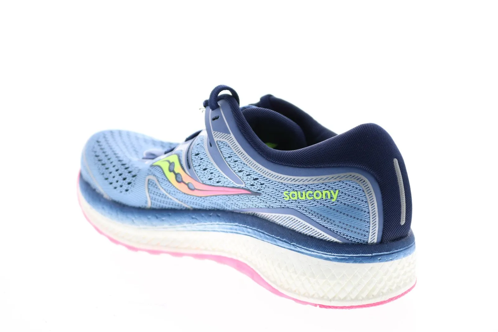 Saucony Triumph ISO S10462-1 Womens Blue Mesh Lace Up Athletic Running Shoes