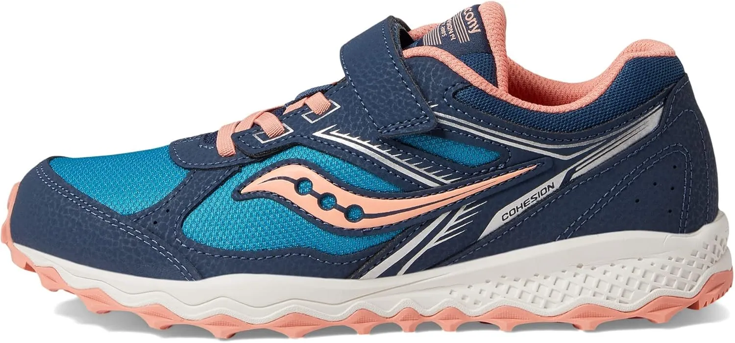 Saucony Unisex-Child Cohesion Tr14 Alternative Closure Trail Running Shoe